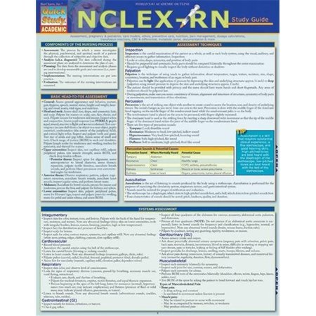 BARCHARTS BarCharts 9781423218746 Nclex-Rn Study Guide Quickstudy Easel 9781423218746